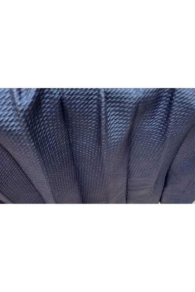 Birru Butik Fusta plisată din țesătură creponată, cu talie lată, elastică, vopsită