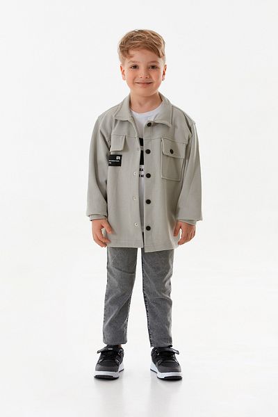 Fulla Moda Text Printed 3-Piece Boy's Suit with Snap Fasteners