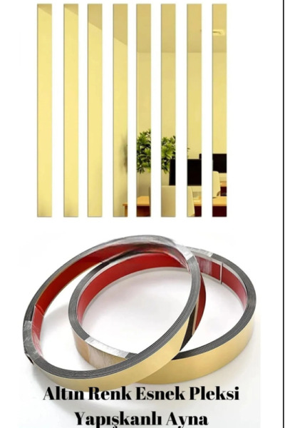 Kurtulan Lazer Tasarım Kendinden Yapışkanlı Şerit Pleksi Ayna 1cm*240cm (1 ADET)