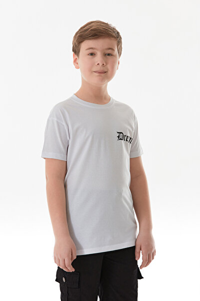 Fulla Moda Αγόρι μπλουζάκι από 100% βαμβάκι Dreams με στάμπα με λαιμόκοψη