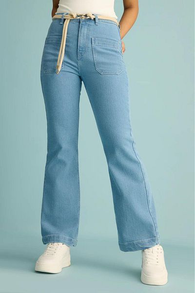 Kotty By Styli High Rise Straight Fit Jeans