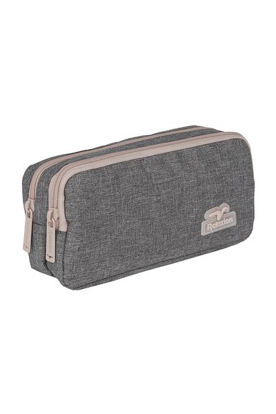 RKY SERENITY Linen Fabric Pen Holder Pencil Box with Two Compartments