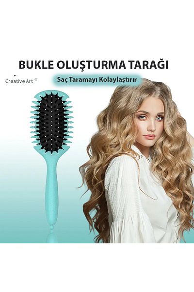 Nehir Shaped and Evident Curl Creation and Curl Separation Curl Creation Brush and Comb