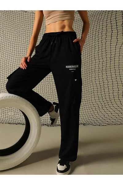 Hubberholme By Styli Graphic Print Cargo Pants with Elasticated Waistband
