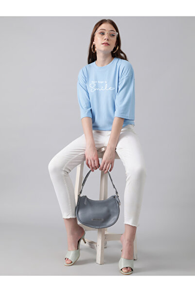 Kotty By Styli Slogan Print Short Sleeve Oversized T-Shirt