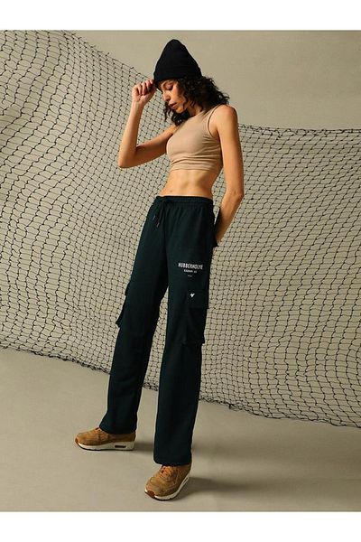 Hubberholme By Styli Graphic Print Cargo Pants with Elasticated Waistband