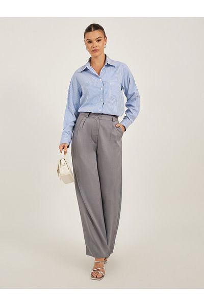 Luxewave By Styli Striped Pocket Detail Regular Fit Shirt