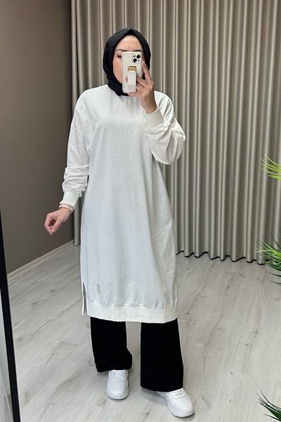 Soul Two Thread Cotton Fabric Basic Long Tunic
