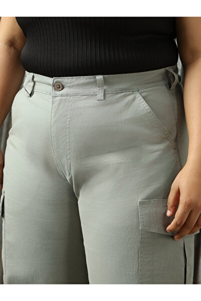 High Star By Styli Plus Size High Rise Regular Fit Trousers