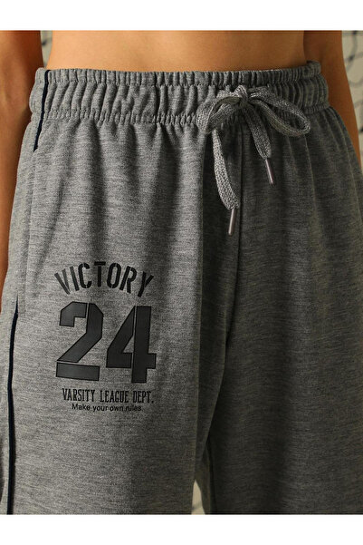 Hubberholme By Styli Graphic Print Pants with Contrast Detail