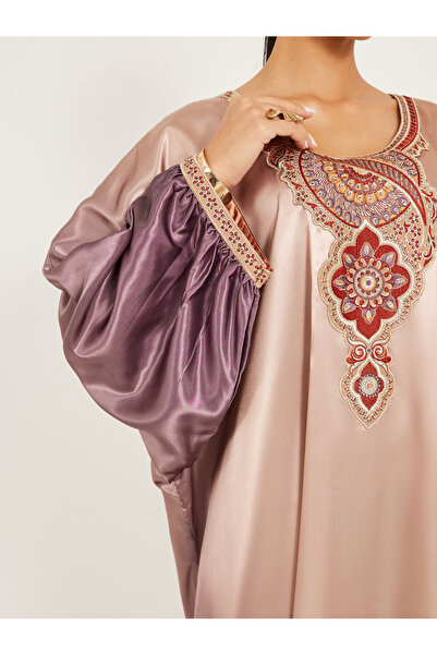 Maxim Creation By Styli Embroidered Detail Ombre Jalabiya