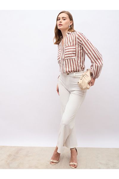 Styli Striped Spread Collar Regular Fit Shirt