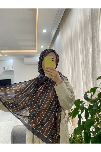 Avzen Chain Pattern Cotton Shawl