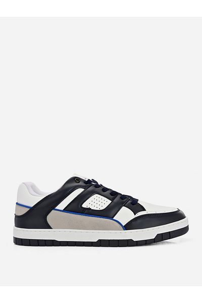 Styli Color Block Court Lace Up Sneakers