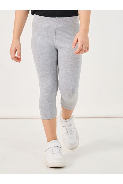 Styli Solid Elastic Waistband Cotton Leggings