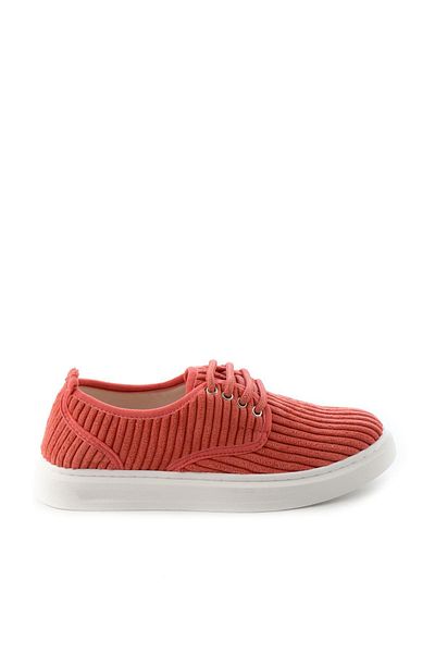Bambi Red Fabric Women's Casual Shoes K01122000904