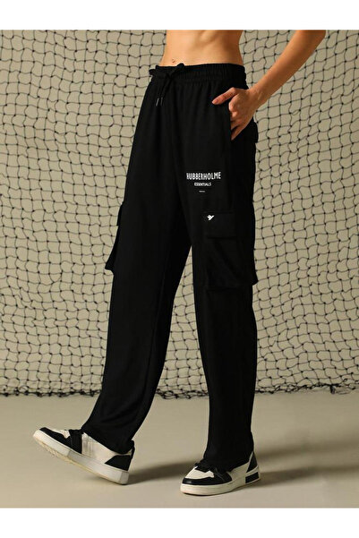 Hubberholme By Styli Graphic Print Cargo Pants with Elasticated Waistband