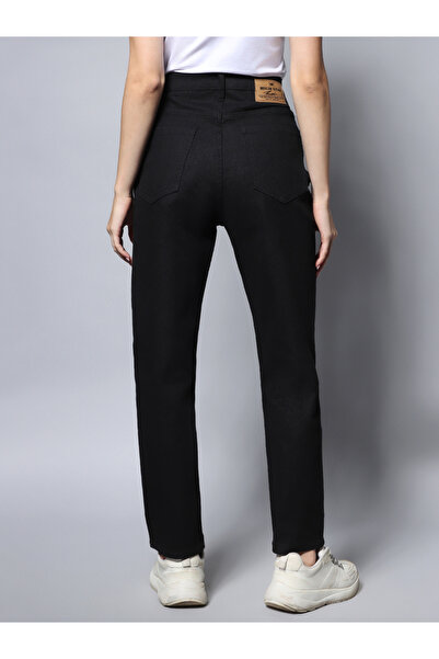 High Star By Styli High Rise Solid Regular Fit Jeans