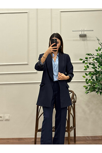 ZDABOUTİQUE Siyah Vatkalı İçi Astarlı  Premium  Blazer