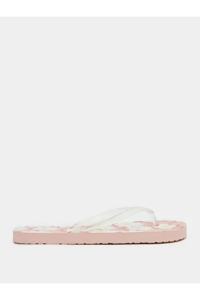 Styli Floral Print Flip Flops