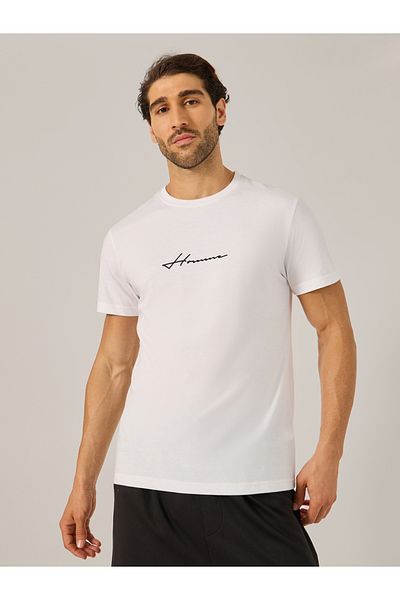 Styli Minimal Print Short Sleeves Regular Fit T-Shirt