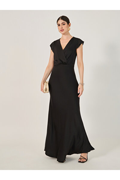 Styli فستان ماكسي سادة بدون أكمام بتصميم حرف A