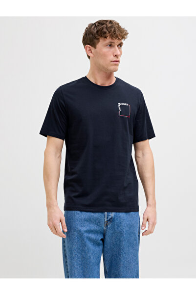 Jack & Jones تي شيرت رجالي مطبوع عليه شعار - فيرنر