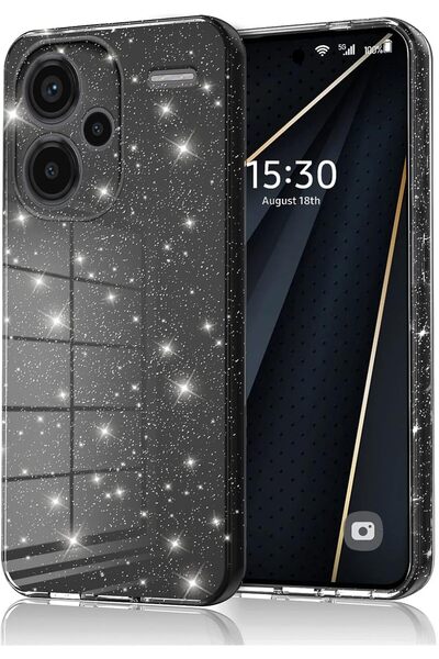 Rivor Xiaomi Redmi Note 13 Pro Plus+ 5G Kılıf Kamera Korumalı Simli Işıltılı ...