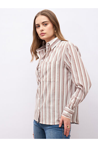 Styli Striped Spread Collar Regular Fit Shirt