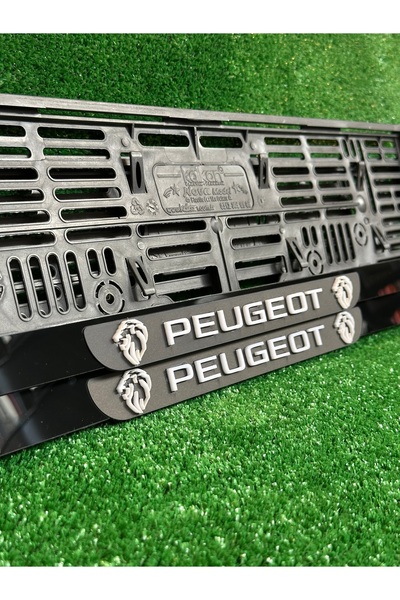 PP Pleksi Otomobil Plakalık Ahenk Model Peugeot Logolu