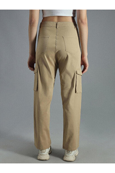 High Star By Styli Solid High Rise Cargo Pants