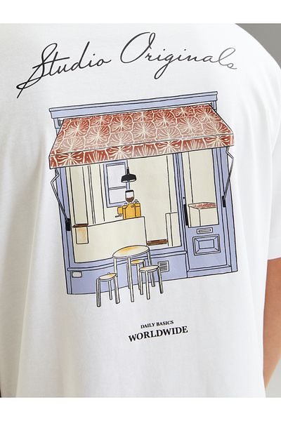 Jack & Jones Graphic Print Crew Neck T-Shirt