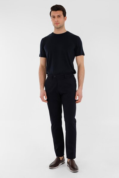Uki LACİVERT Slim Fit Chino Pantolon