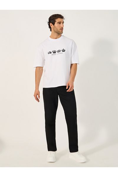 Styli Graphic Print Short Sleeve Oversized T-Shirt
