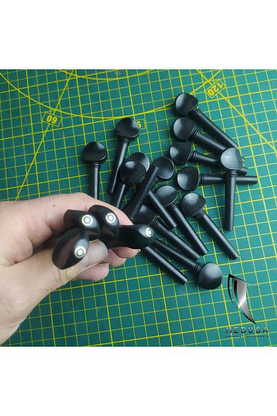 MEDUSA Ebony Lacing Burgus Mother of Pearl Dotted Solid 7 Piece Full Set