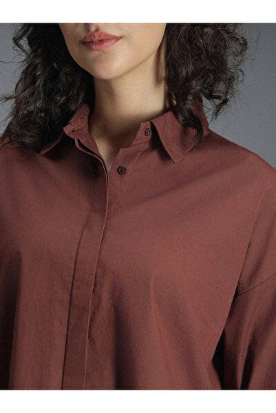 High Star By Styli Solid Long Sleeve Oversized Shirt