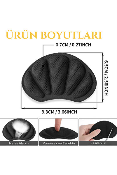 OKAVANGO Spor Ayakkabı Ortopedik Topuk Tamir Yaması, Kendinden Yapışkanlı Ayakkabı Vurma Önleyici Ped  BEYAZ