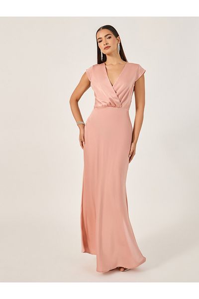 Styli Plain Sleeveless A-Line Maxi Dress