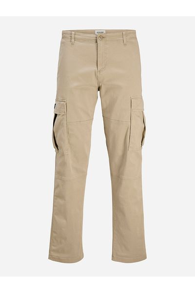 Jack & Jones Off White Cargo Pants for Men