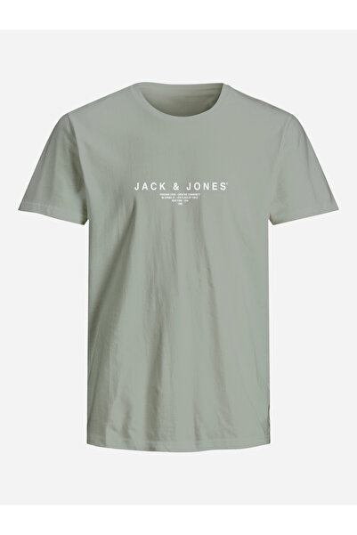 Jack & Jones تي شيرت بطبعة شعار ورقبة دائرية