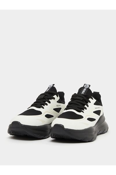 Styli Chunky Sole Color Block Lace Up Sneakers