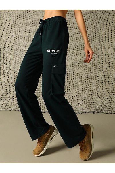 Hubberholme By Styli Graphic Print Cargo Pants with Elasticated Waistband