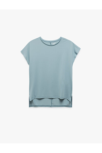 Koton Bisiklet Yaka Relax Fit Basic Uzun Spor Tişört