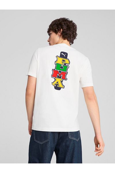 Puma Graphic Print Round Neck T-Shirt