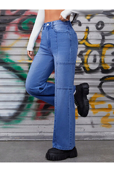 Kotty By Styli High-Rise Straight Leg Jeans