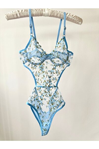 Feruzdesign Body albastru cu sârmă pentru femei