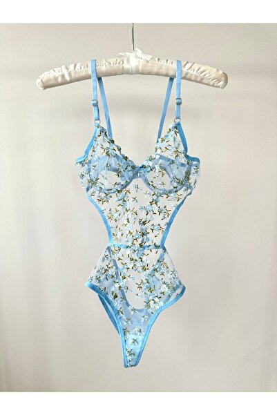 Feruzdesign Body albastru cu sârmă pentru femei