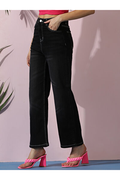 Kotty By Styli High Rise Straight Fit Ankle Length Jeans