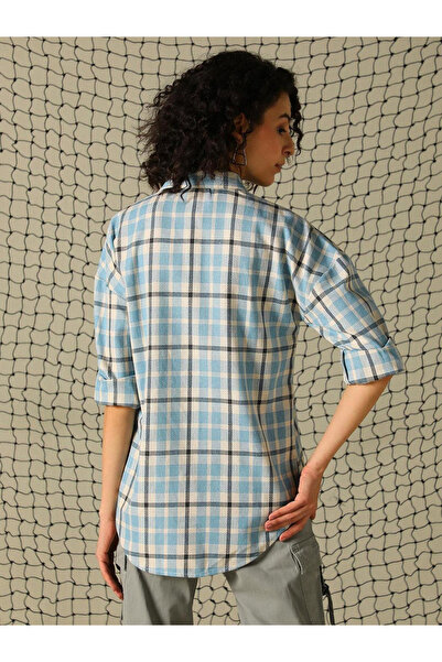 Hubberholme By Styli Checked Regular Fit Spread Collar Shirts
