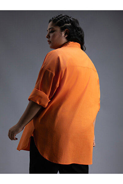 High Star By Styli Plus Size Classic Spread Collar Oversized Casual Shirt